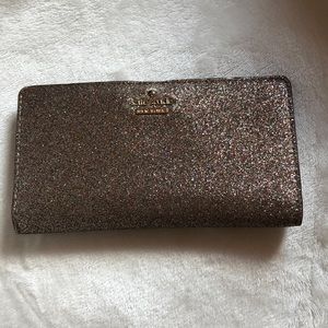 Kate spade Burgess Court Stacy glitter wallet.